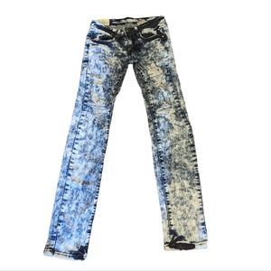 Machine Jeans Destroyed Acid Wash Jeans Size 28 or 30 Waist x 32 Length